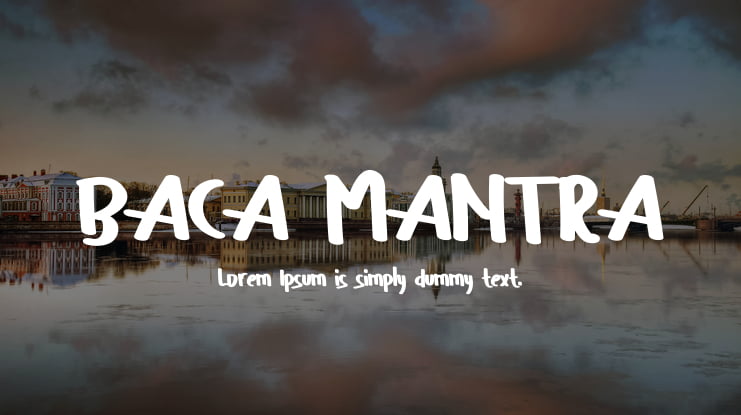BACA MANTRA Font