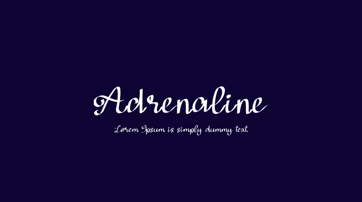 Adrenaline Font