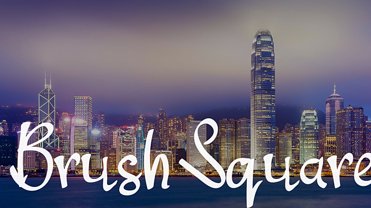 Brush Square Font