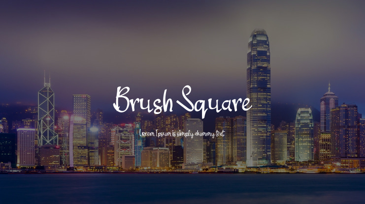 Brush Square Font