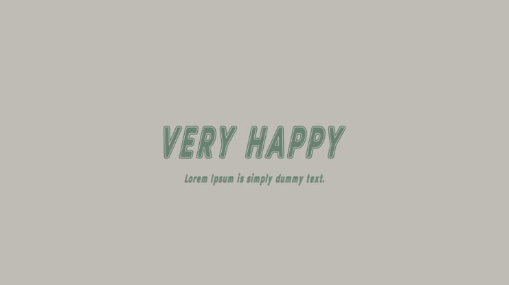 VERY HAPPY Font