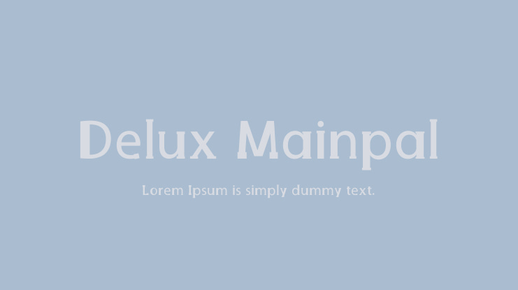 Delux Mainpal Font