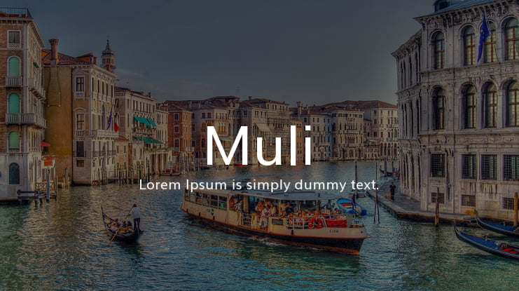 Muli Font Family