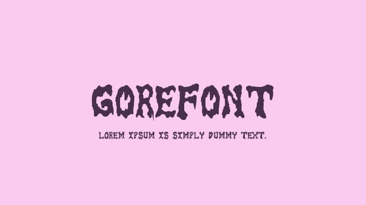 GoreFont Font