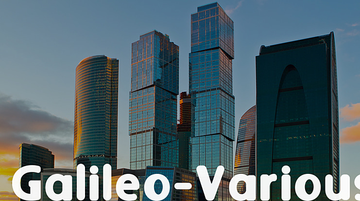 Galileo-Various Font