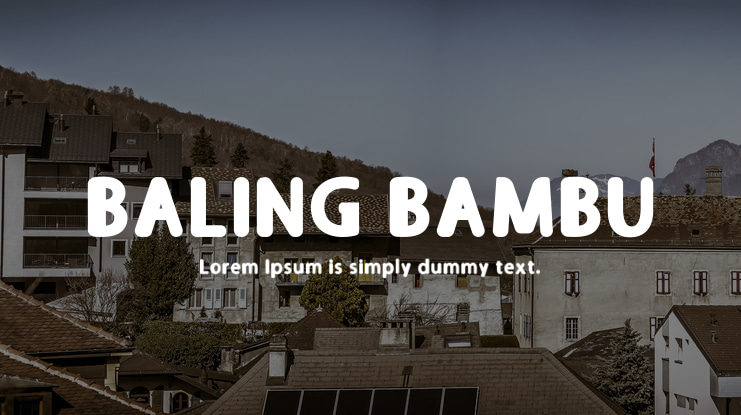 BALING BAMBU Font