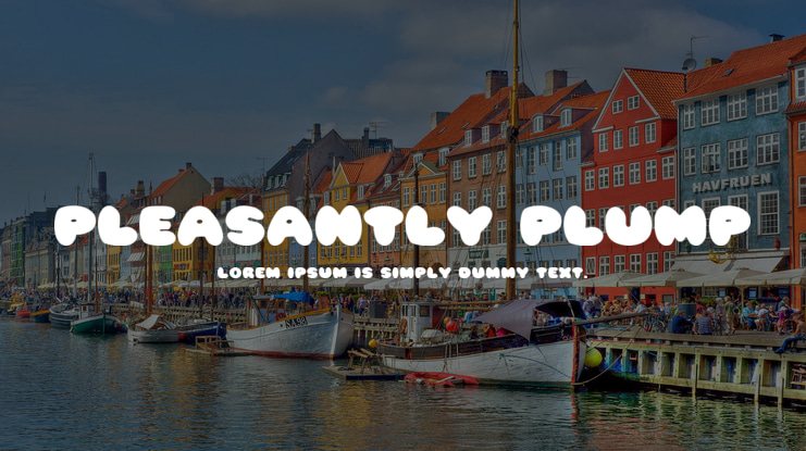 Pleasantly Plump Font