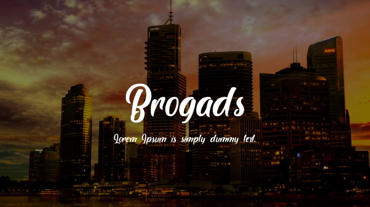 Brogads Font