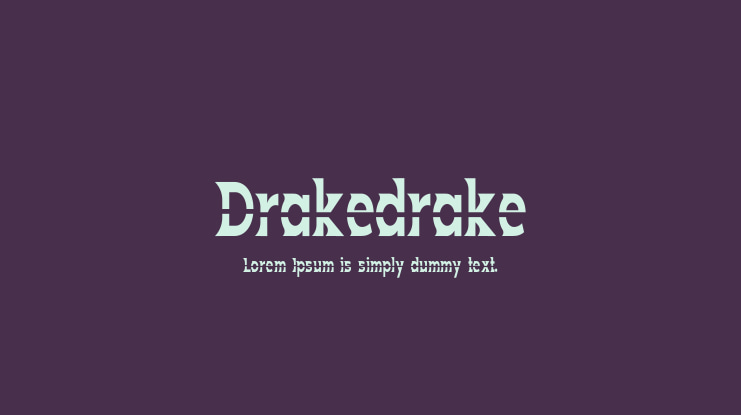Drakedrake Font
