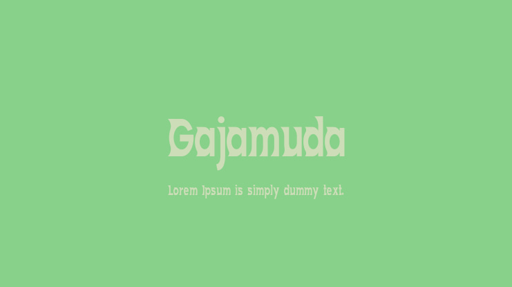 Gajamuda Font