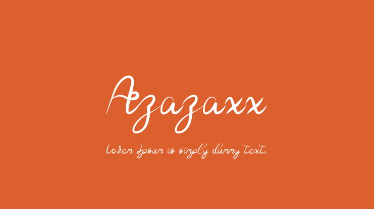 Azazaxx Font Family
