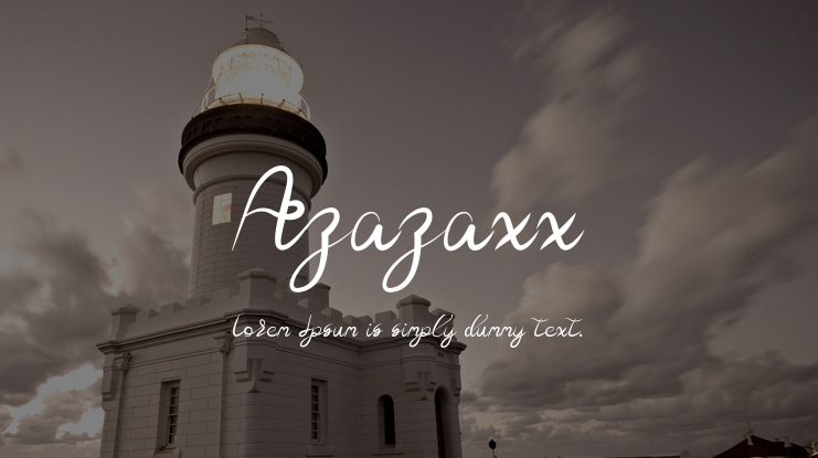 Azazaxx Font Family