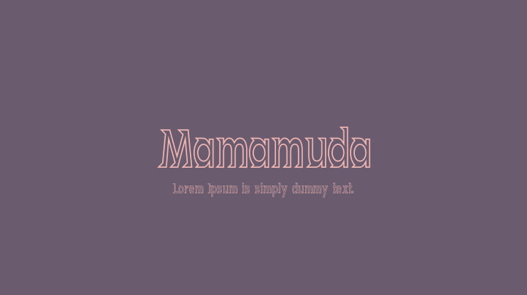 Mamamuda Font Family