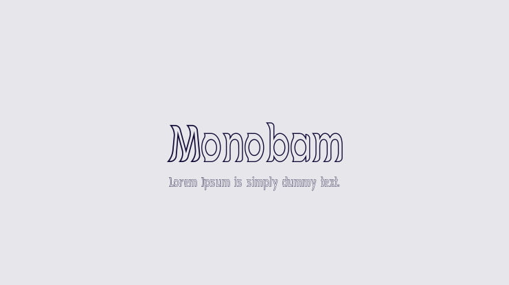 Monobam Font Family