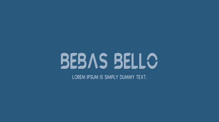 BEBAS BELLO Font Family