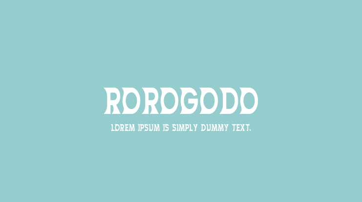 ROROGODO Font Family