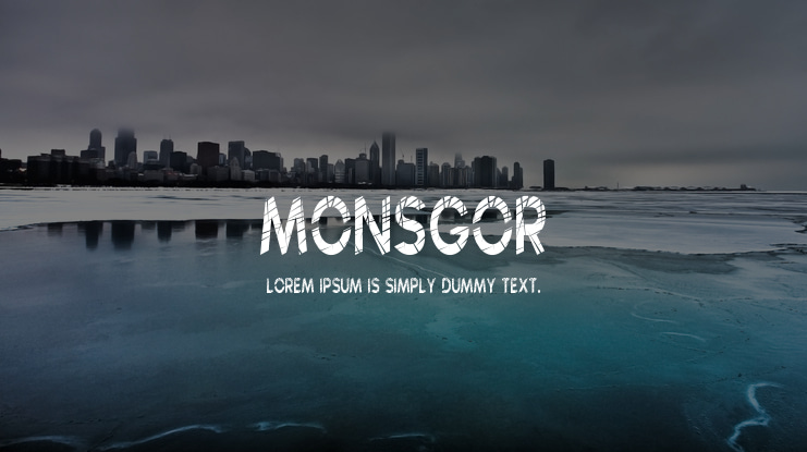 MONSGOR Font Family