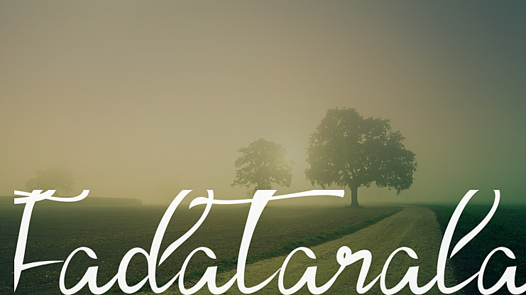 Tadatarala Font