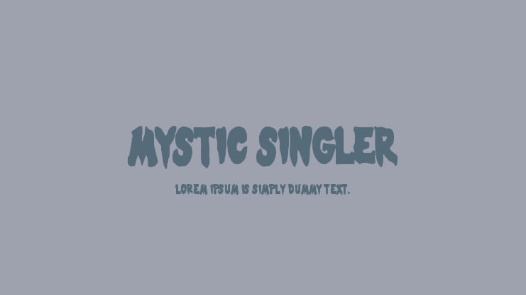 Mystic Singler Font Family