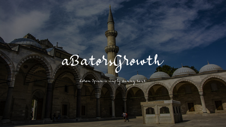 aBatorsGrowth Font