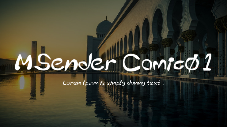 MSender Comic01 Font