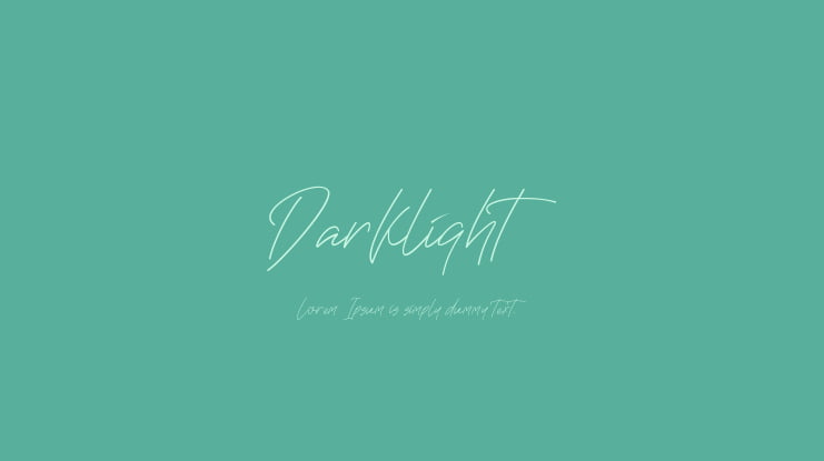 Darklight Font