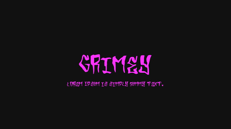 Grimey Font
