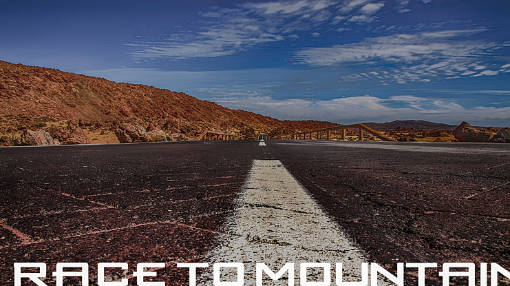 RACE to MOUNTAIN Font