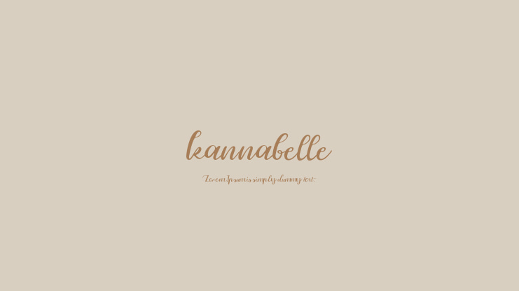 kannabelle Font