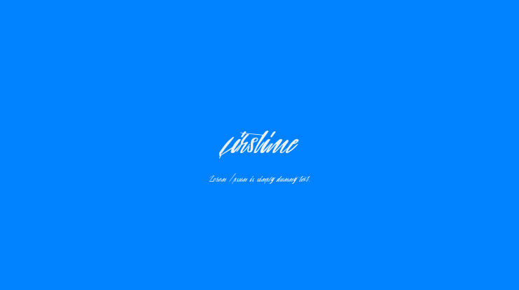 firstime Font