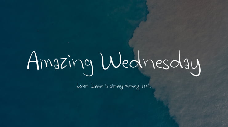 Amazing Wednesday Font