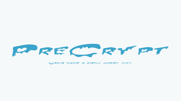 PreCrypt Font