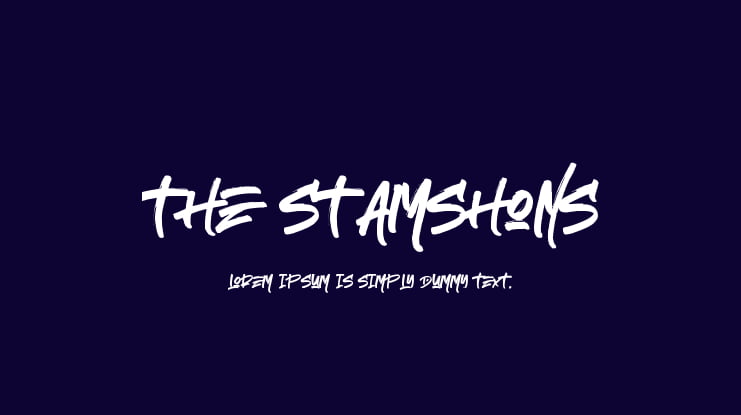 The Stamshons Font