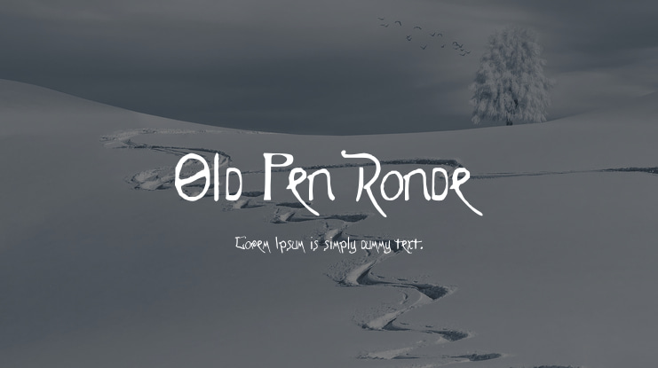 Old Pen Ronde Font Family