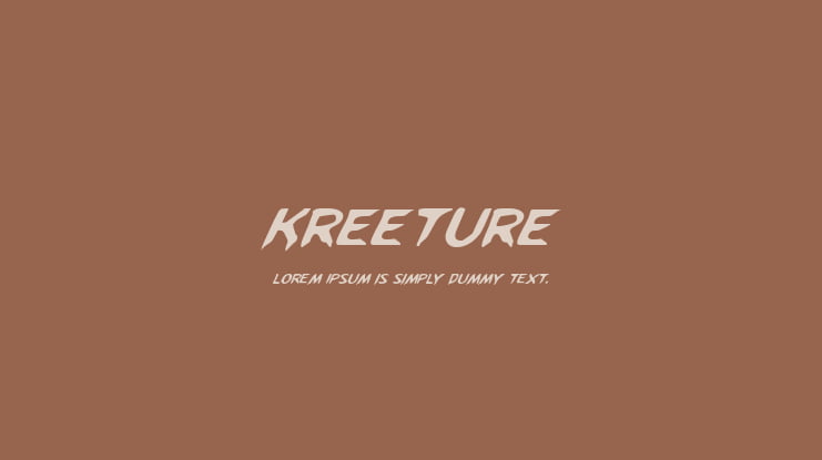 Kreeture Font Family