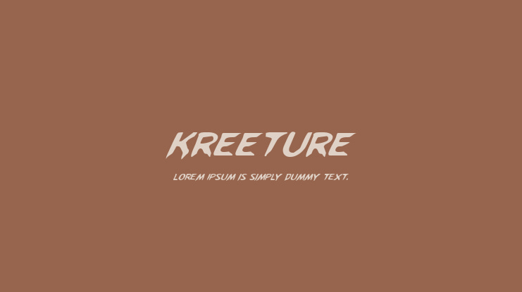 Kreeture Font Family