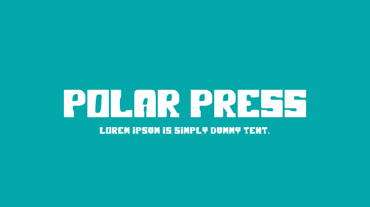 Polar Press Font Family