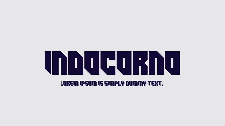 Indocorno Font