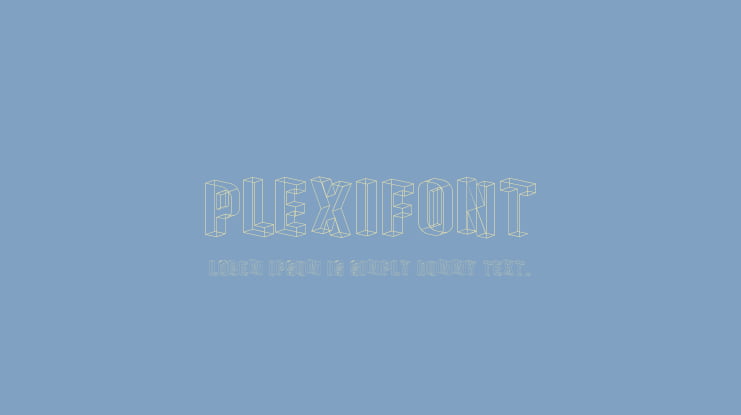 Plexifont Font