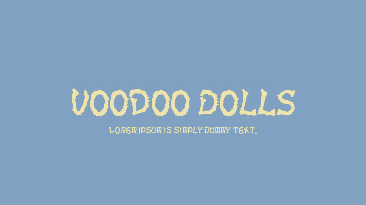 Voodoo Dolls Font Family