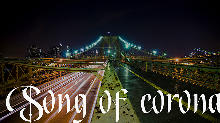 Song of corona Font