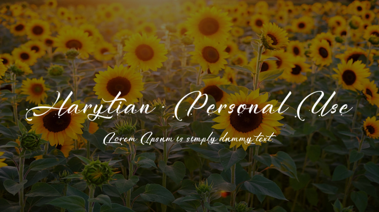 Harytian - Personal Use Font