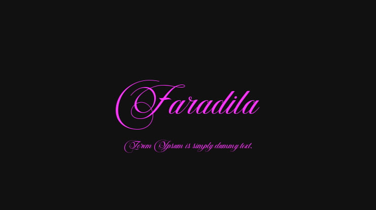 Faradila Font