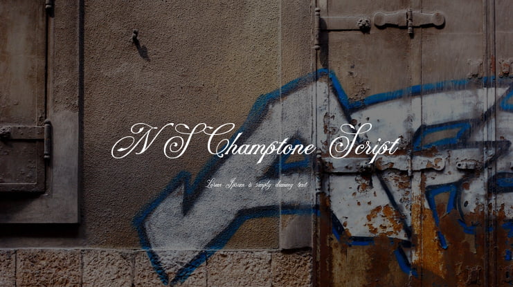 NS Champtone Script Font