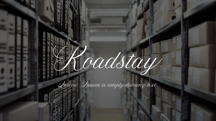 Roadstay Font