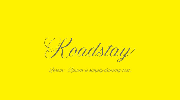 Roadstay Font