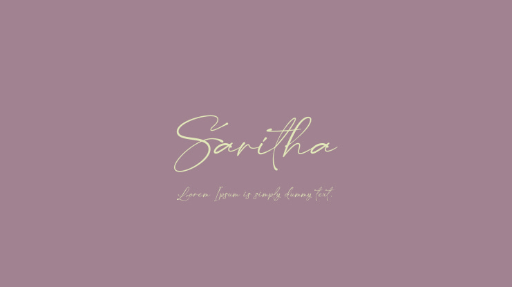 Saritha Font