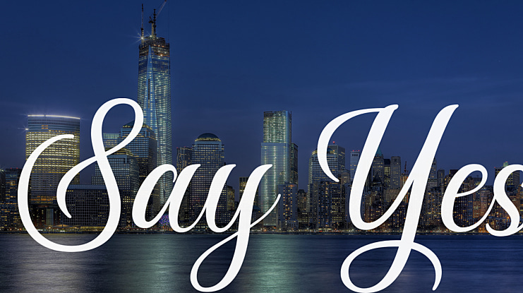 Say Yes Font