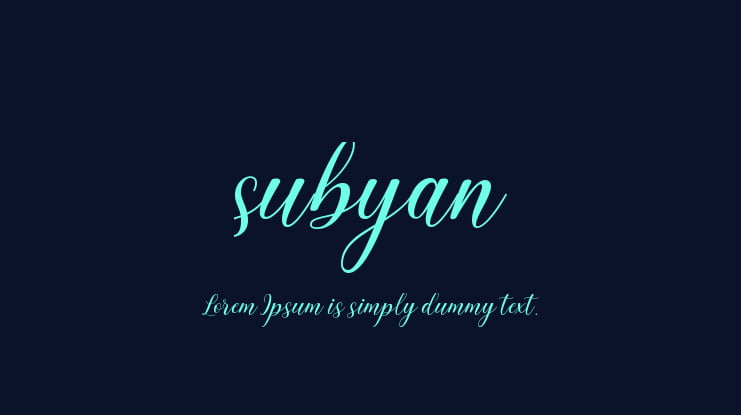 subyan Font