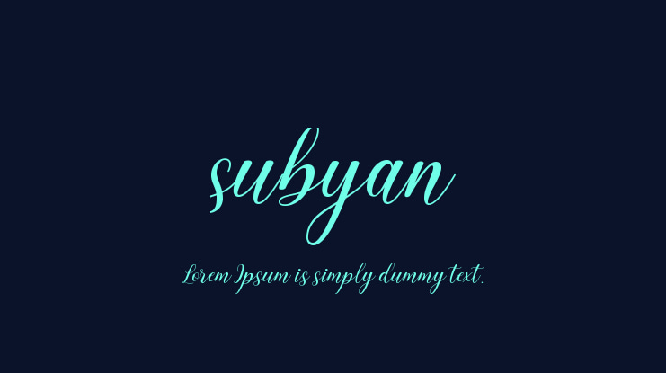 subyan Font
